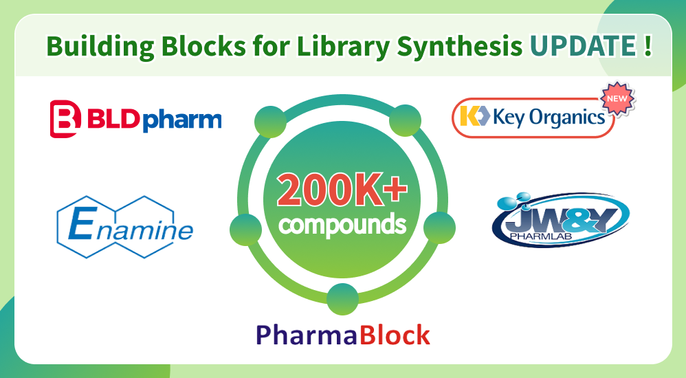 Chemspace | We are happy to announce the Building Blocks for Library Synthesis Update! Now it includes 200K+ compounds from 5 suppliers